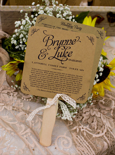 Brynne & Luke Wedding Program